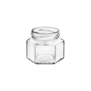 HEXAGONAL Glass VASE 106 ml With TWIST-OFF T53 Capsule