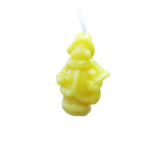 SNOWMAN beeswax candle