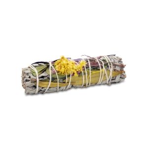 White sage with flowers "flower power pack" (6 mixed smudges)