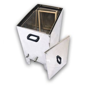 Sceratrice inox a vapore per 16 favi da nido d.b. o 20 favi Langstroth