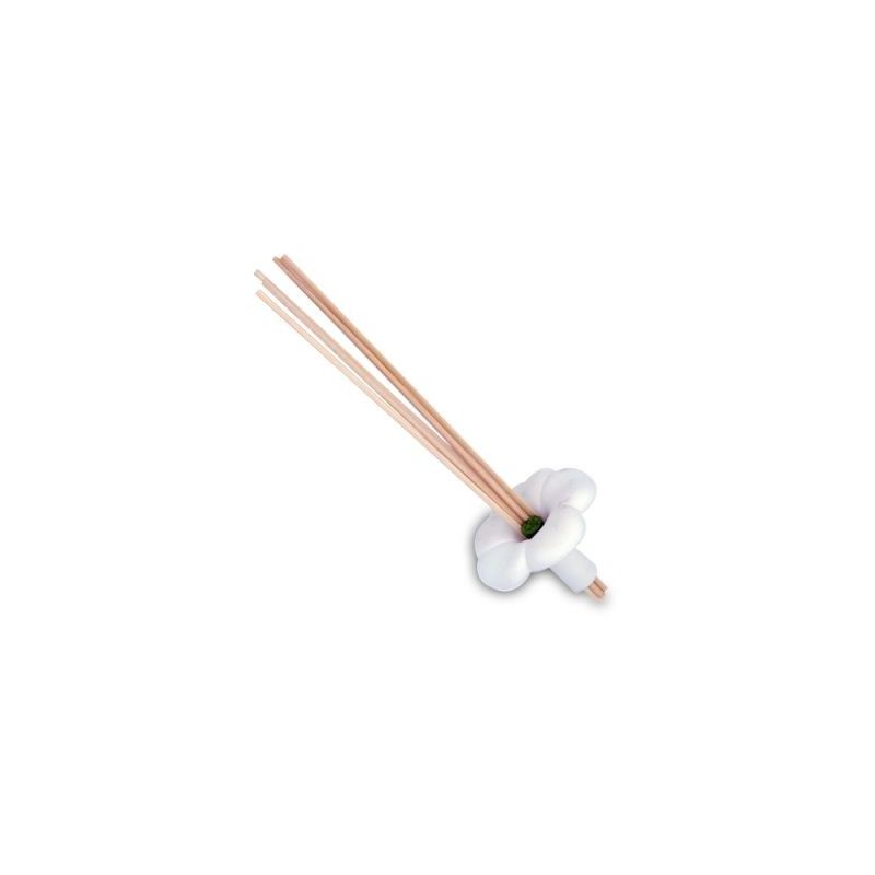 Bamboo sticks for room diffuser with ceramic flower