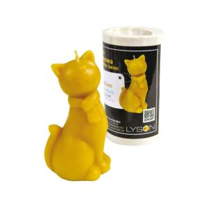 Moule à bougie en silicone avec chat et écharpe