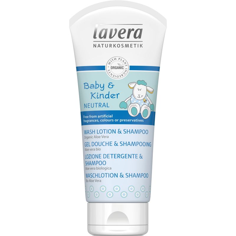 Lavera baby&kinder lotion nettoyante et shampooing neutre