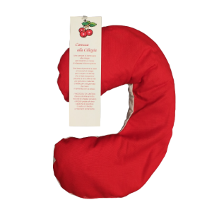 Cherry kernel "cornetto" pillow - made in italy