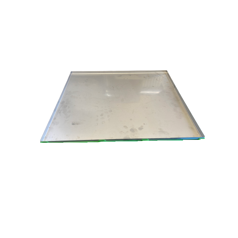 Stainless steel tray for polyethylene trolley