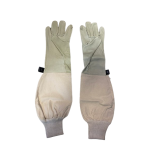 Professional long leather gloves (alloy) for beekeeping