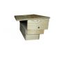 Wood pollen collector trap for d.b. beehive 6-frame cube