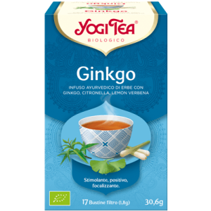 Té ayurvédico orgánico de ginkgo - yogi tea 17 filtros