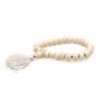 Pulsera tibetana de hueso blanco