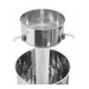 Small hopper stainless steel filter with nylon bag for ripeners 50-100 kg