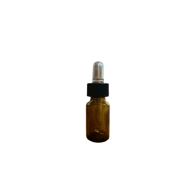 5 Ml Yellow Round Glass Bottle With Dropper