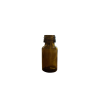 Flacon rond en verre jaune 5 ml (verre uniquement)