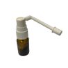 Round yellow glass bottle with 5 ml long reclining laryngeal spray