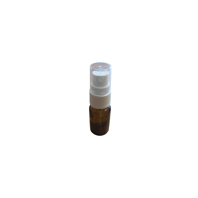 5 Ml Yellow Round Glass Bottle With Spray