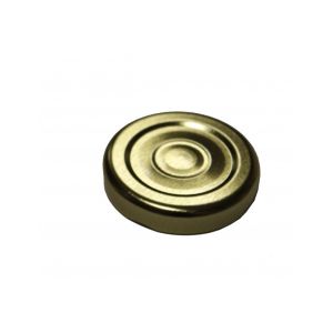 CÁPSULA TWIST OFF T43 para vasetto vetro - BOCCA 43 mm - ORO - para esterilización - caja de 1440 piezas