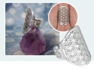 Flower of life ring