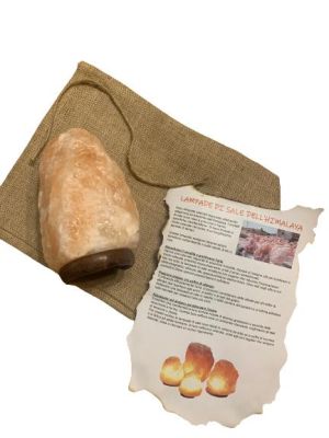 Raw Himalayan salt crystal lamp - weight 2.5/4 kg