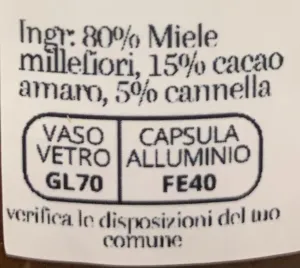 Crema mágica de invierno - miel con cacao y canela