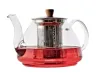 Marigold glass teapot with steel filter 1000 ml - Neavita