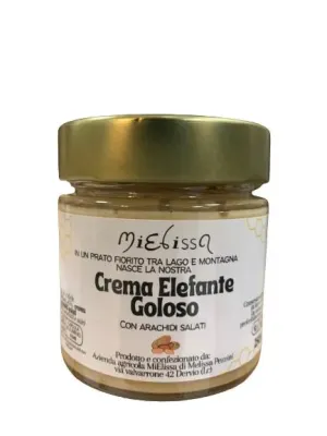 Crema de elefante goloso: miel de flores silvestres con maní salado