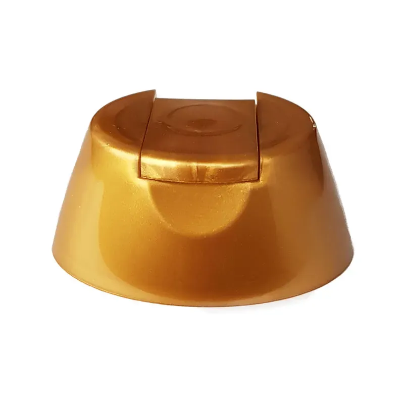 Tappo a incastro colore oro per flaconi squeezer gold