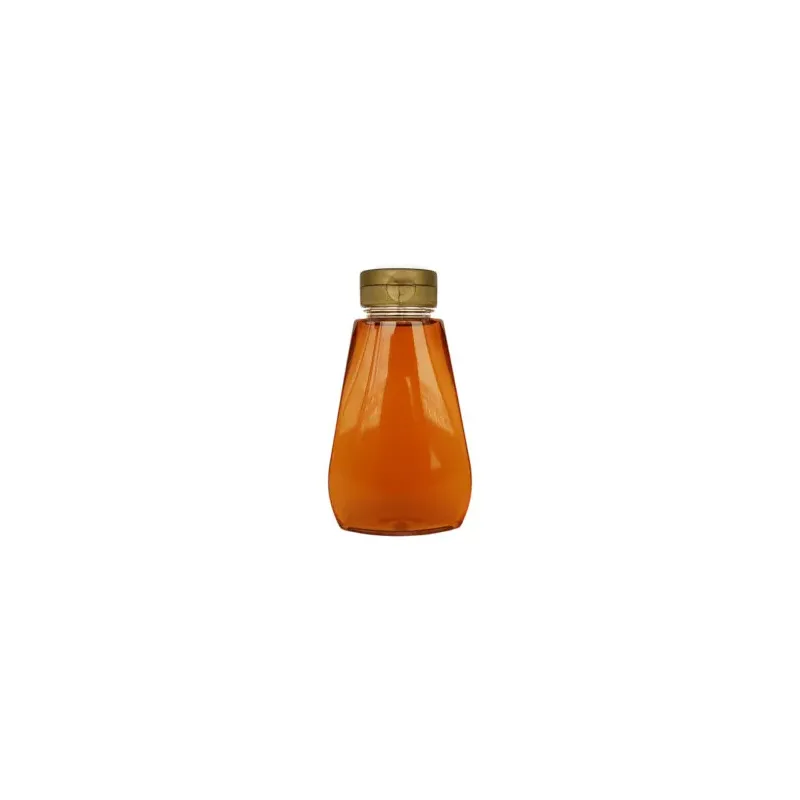 Squeezer dosatore in pet per 500 g miele - 350 ml - Tappo a vite colore bronzo